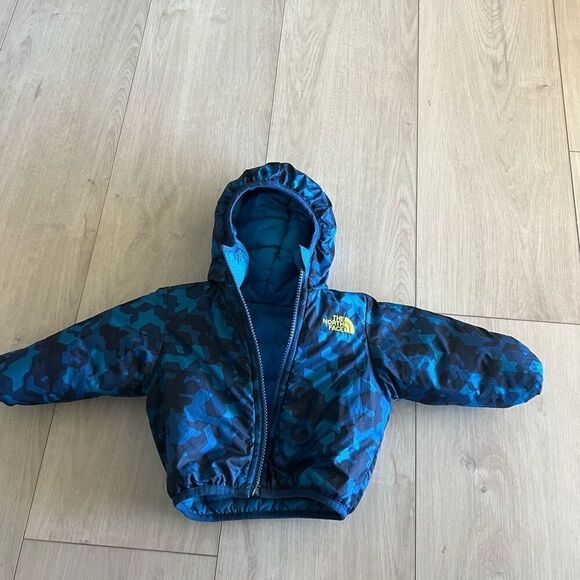 The North Face Baby Reversible Perrito Jacket Size 3 months-6 months Blue - Picture 5 of 9